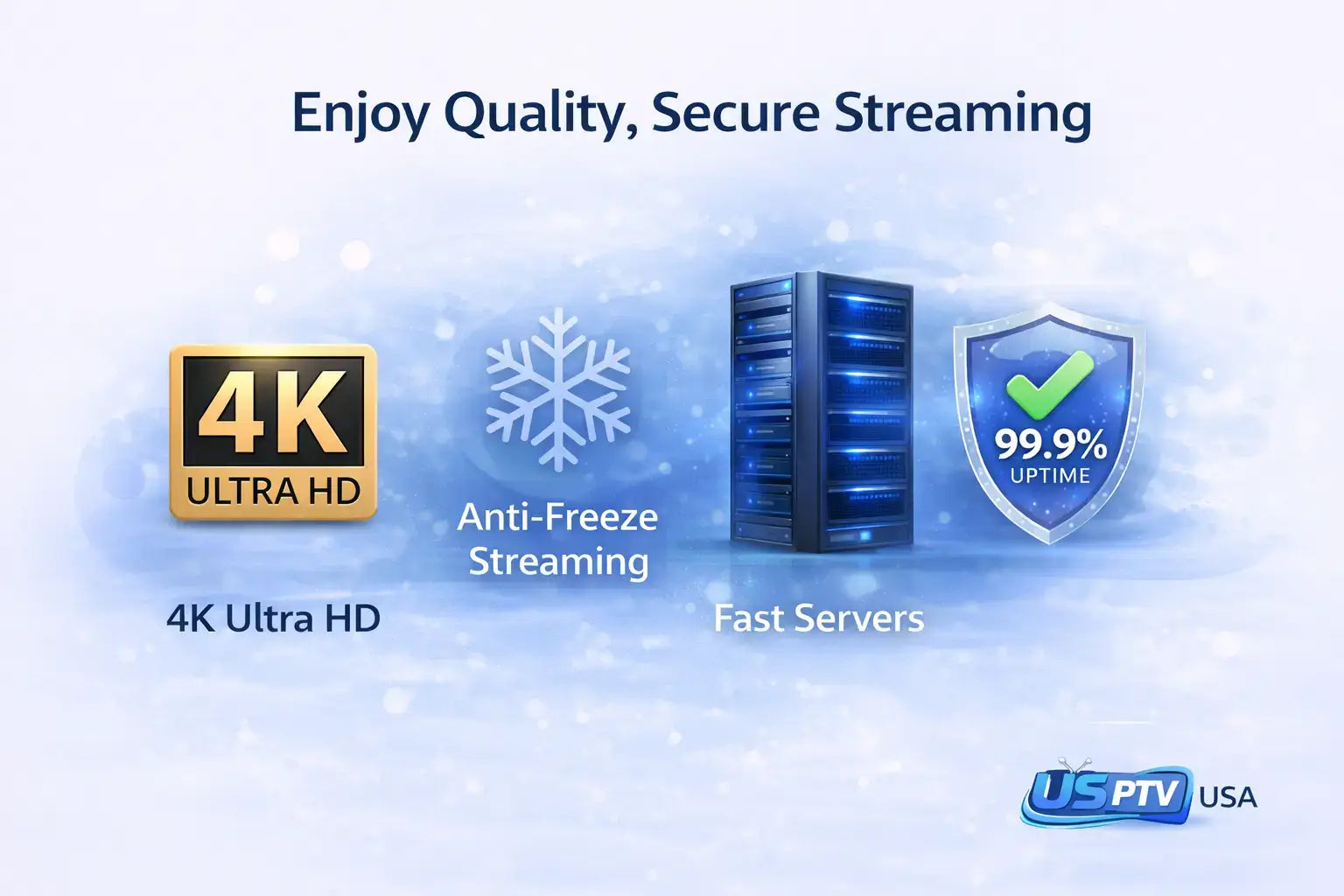 IPTV USA 4K Ultra HD streaming with fast servers and stable high quality playback
