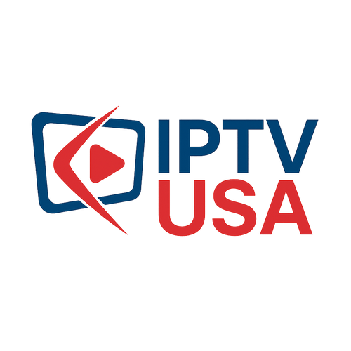 IPTV USA logo featuring a red play button inside a TV icon — official branding for premium IPTV streaming service across all devices including Firestick, Smart TVs, iOS, Android, and Windows.

